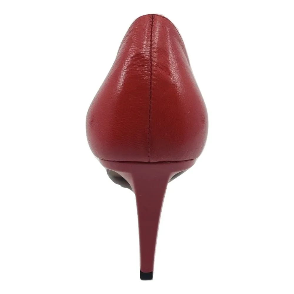 1001 Capretto Rosso Red Leather Versani Pumps