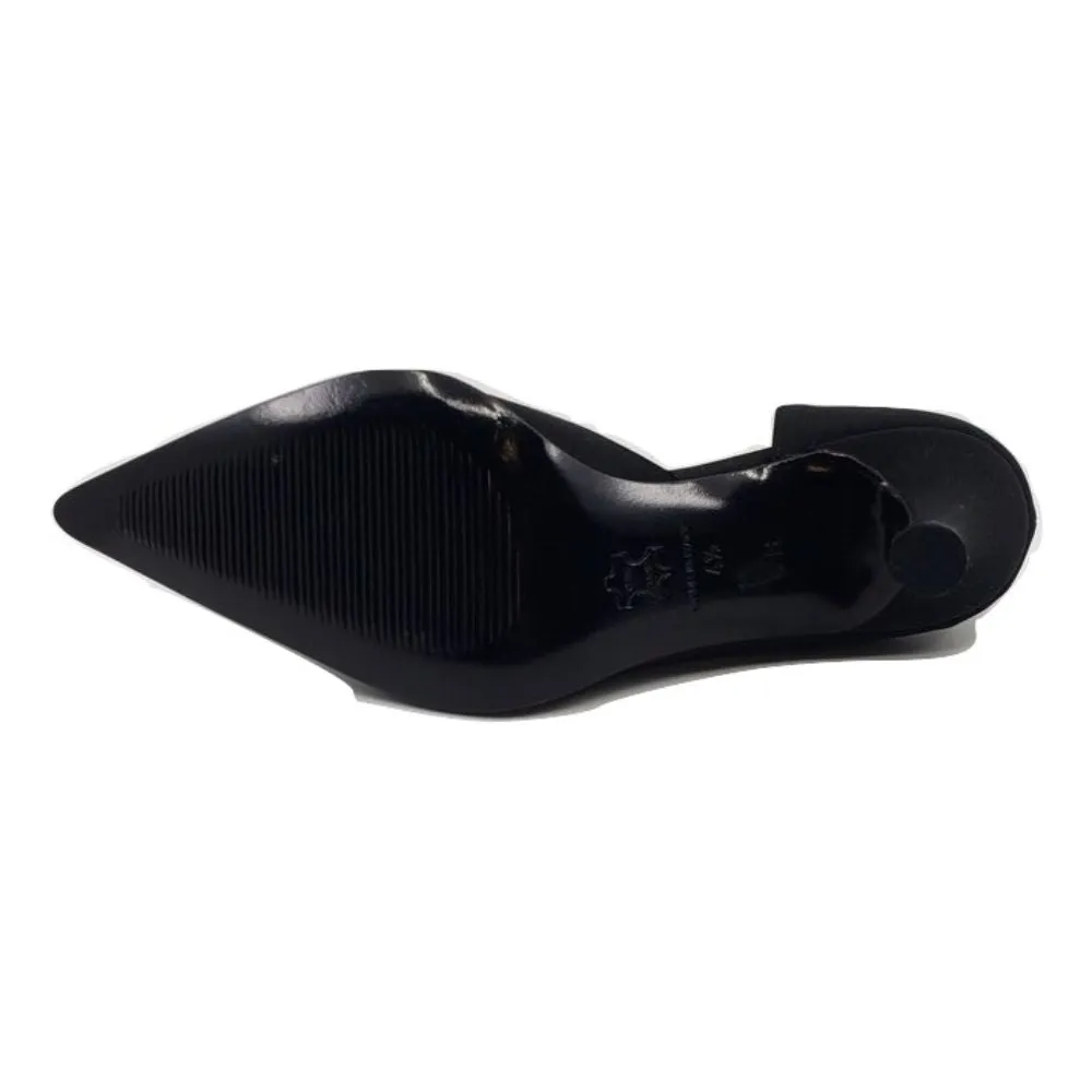 737 Crepe Nero Black Fabric Versani Pumps