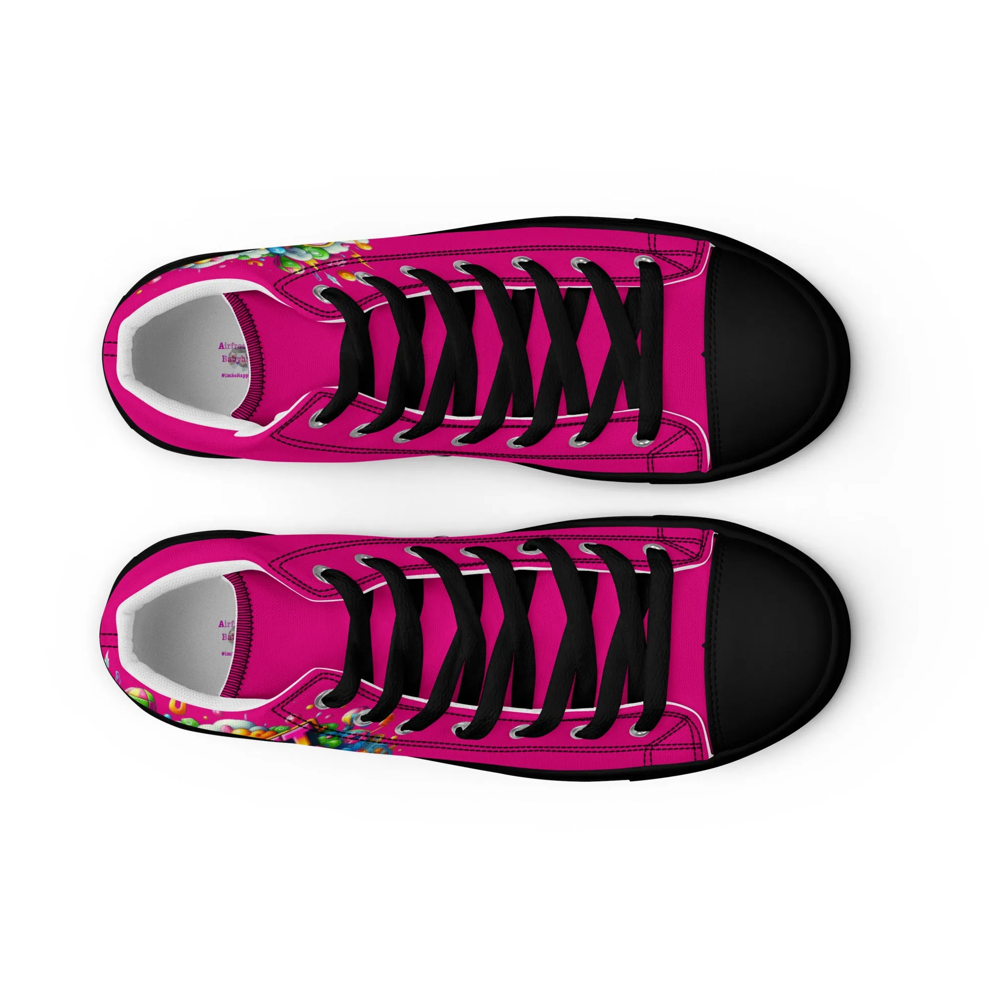 Airfros And Babyhairs Content Creator Hightop Canvas Shoes