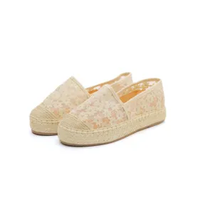Blossom Petal Espadrilles Beige