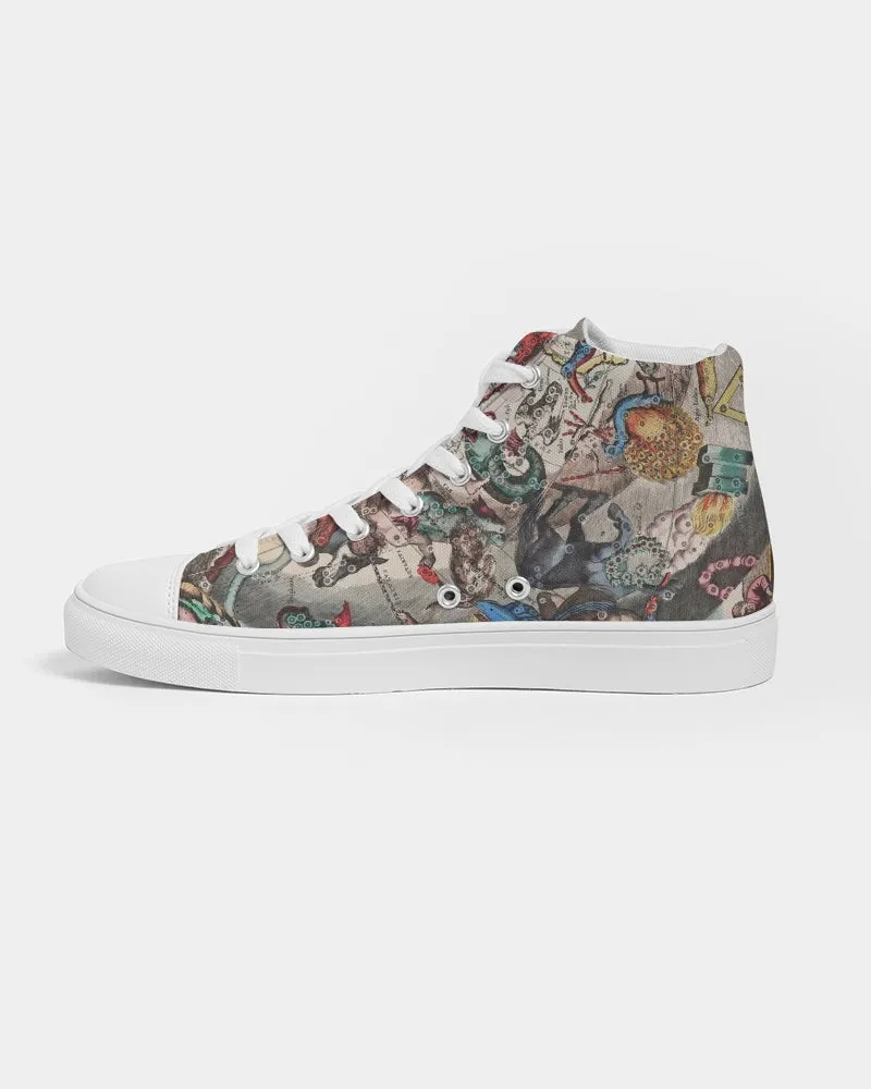 Constellation Story Men's Hightop Canvas Shoe