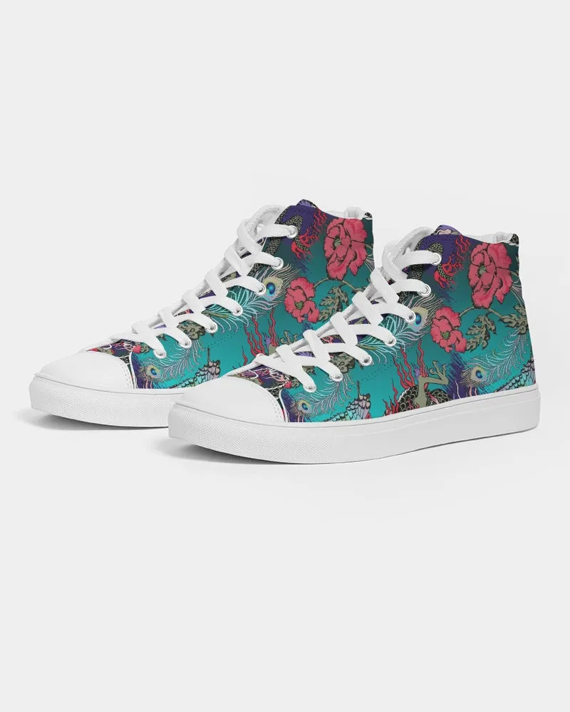 Dragon And Phoenix Men's Hightop Canvas Shoe