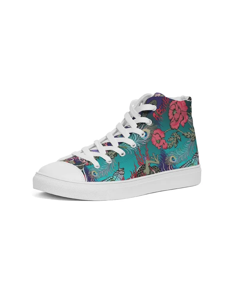 Dragon And Phoenix Men's Hightop Canvas Shoe