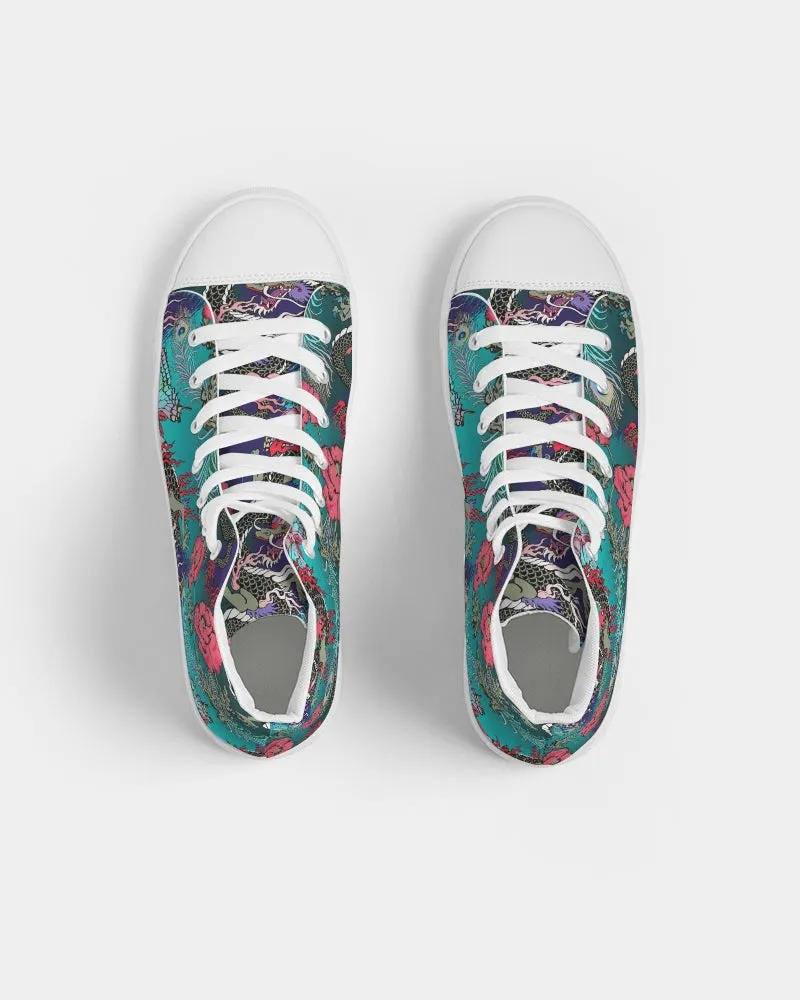 Dragon And Phoenix Men's Hightop Canvas Shoe