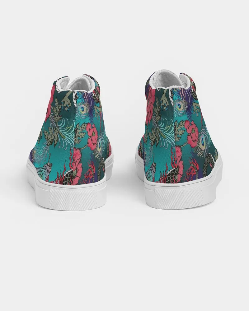 Dragon And Phoenix Men's Hightop Canvas Shoe
