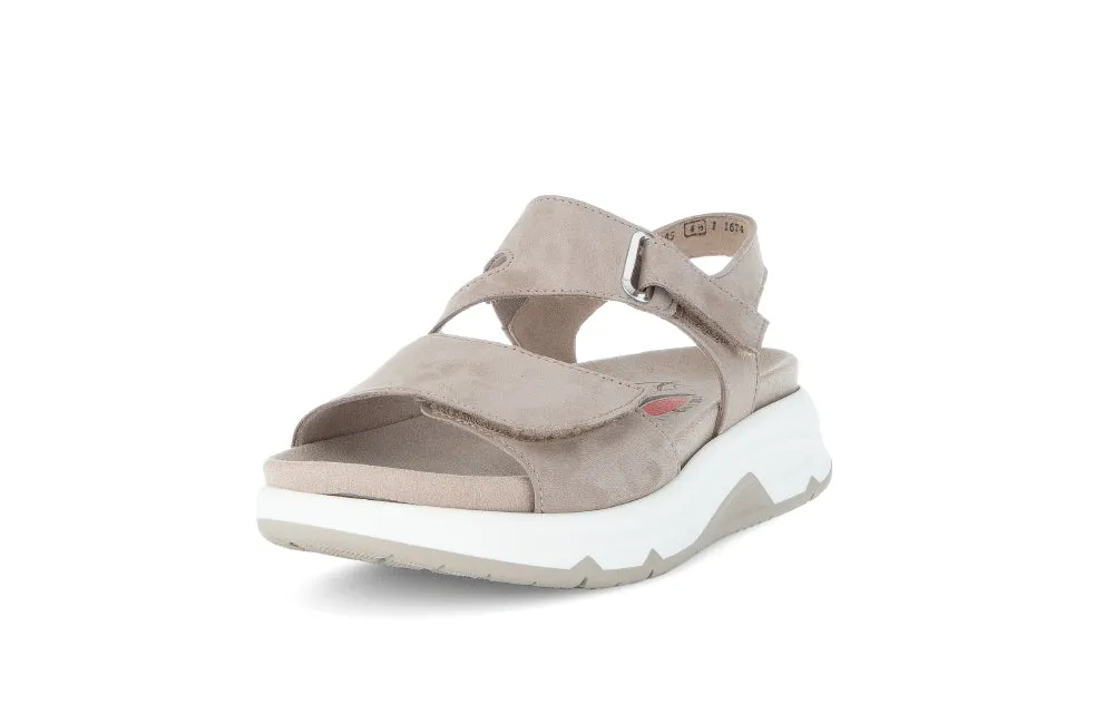 Rolling Soft Taupe Strap Sandal|6688543