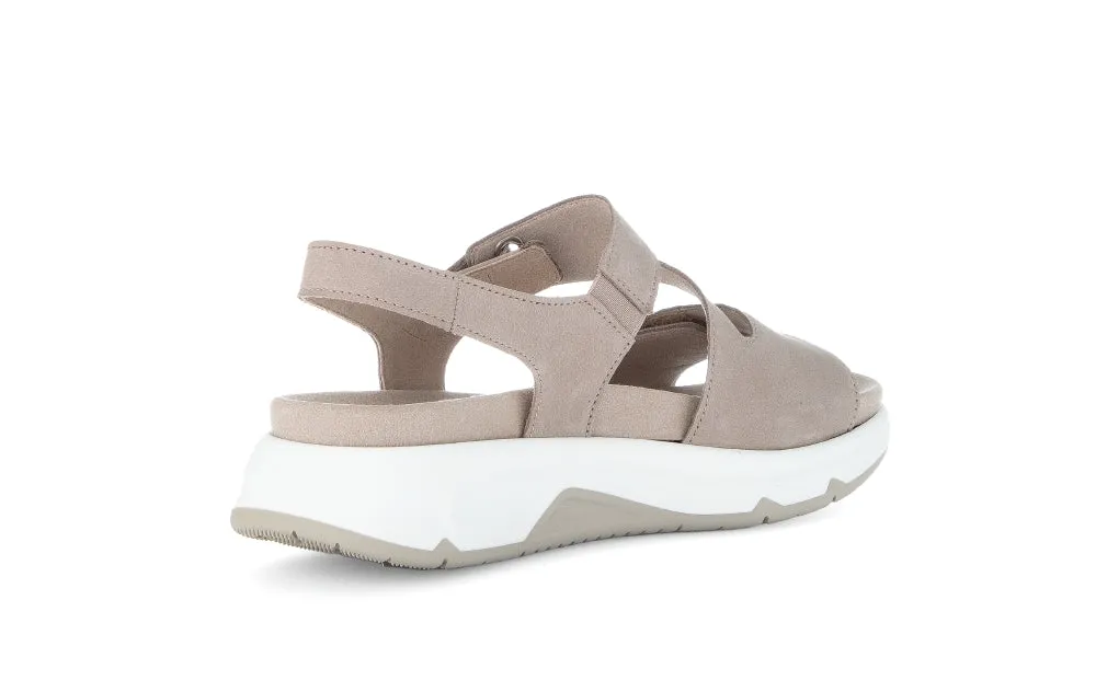 Rolling Soft Taupe Strap Sandal|6688543