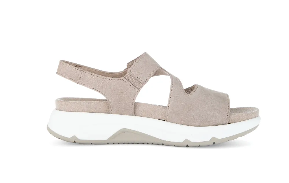 Rolling Soft Taupe Strap Sandal|6688543