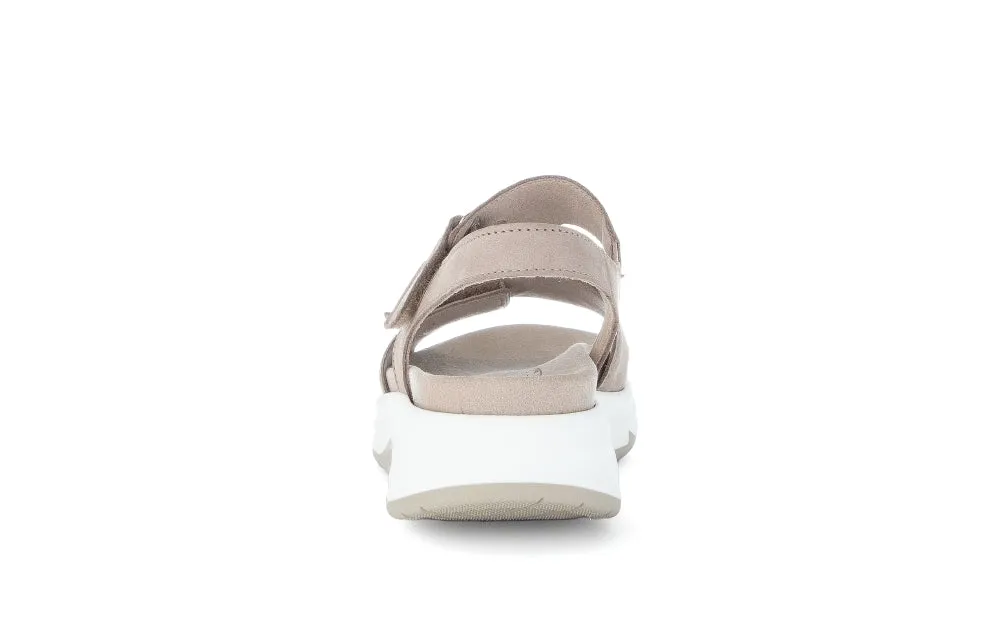 Rolling Soft Taupe Strap Sandal|6688543
