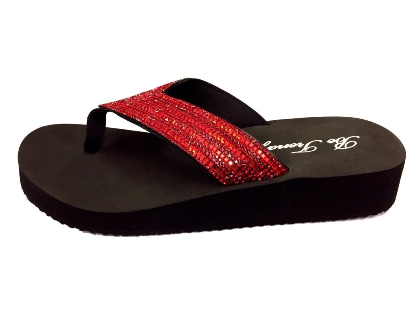Slip-On Crystal Thong Sandals