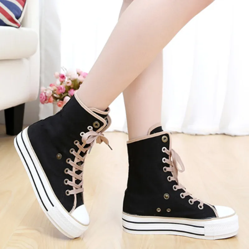 Students Canvas High Shoes AD10192