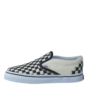 T Classic Slip-On Black And White Checker/White