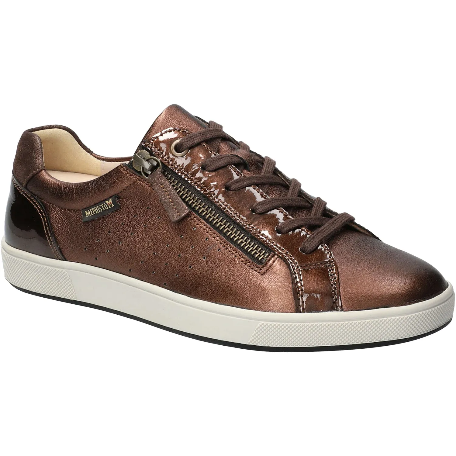 Women's Mephisto Nikita 1 Bronze Charm Grained Leather