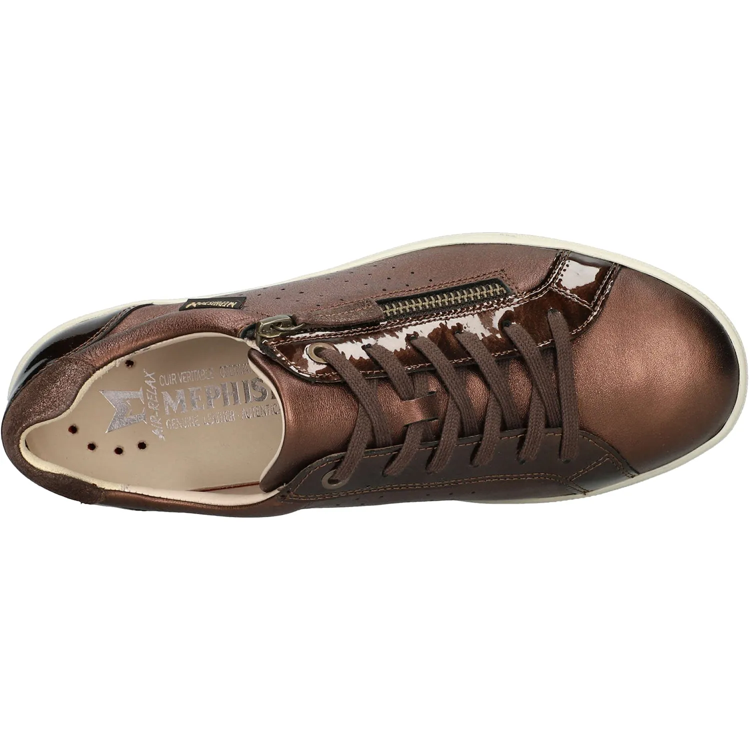 Women's Mephisto Nikita 1 Bronze Charm Grained Leather